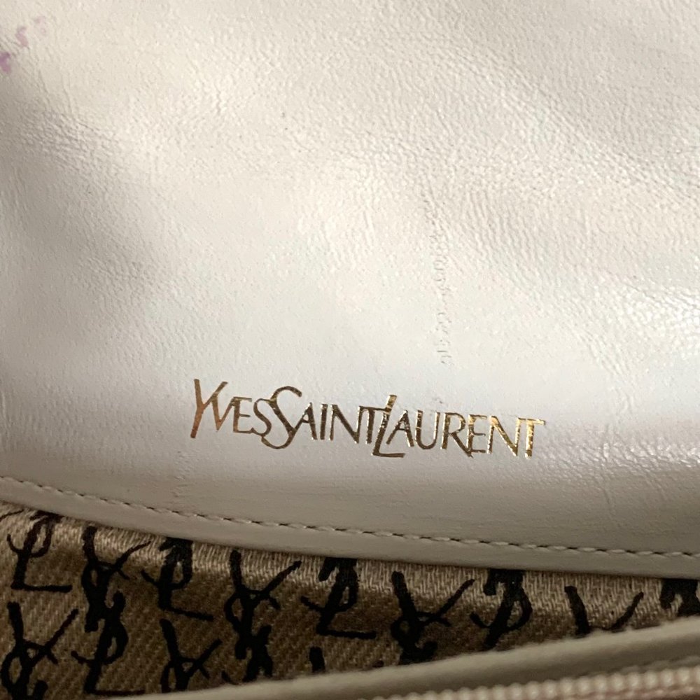 YSL Vintage Leather Quilted Clutch Bag - Picture 12 of 12